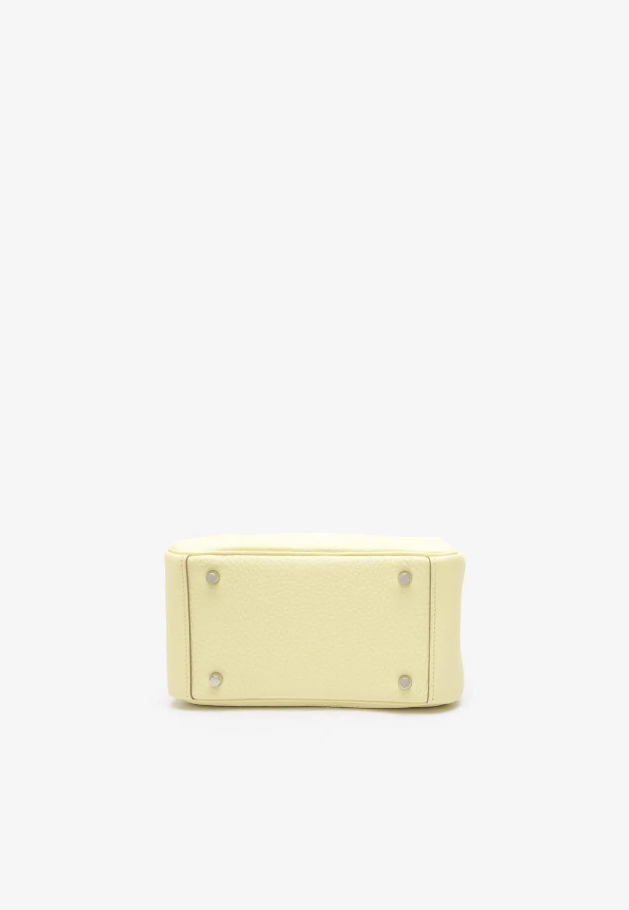 Mini Lindy 20 II in Jaune Milton Clemence with Palladium Hardware