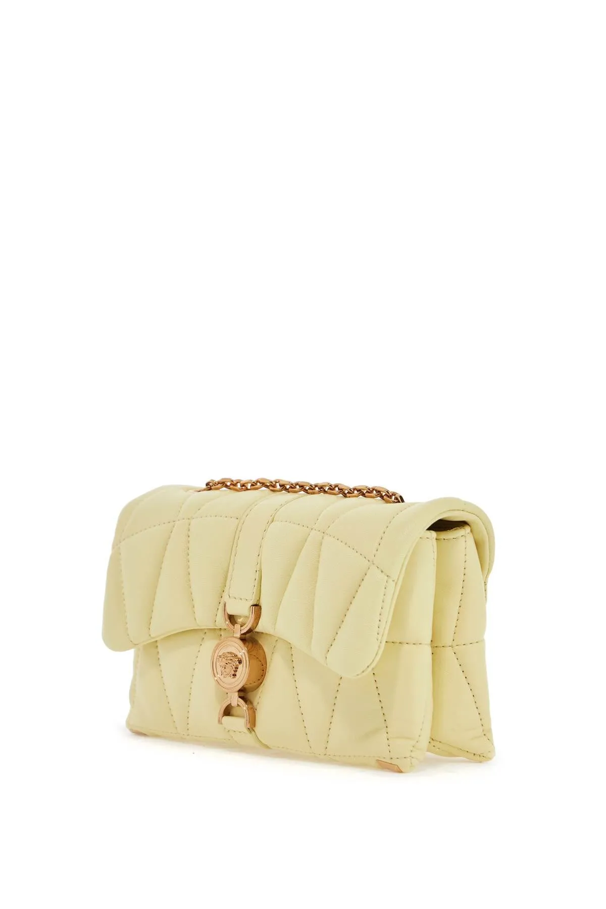 mini nappa kleo bag in 1017740 1A12975 PALE YELLOW-GOLD VERSACE