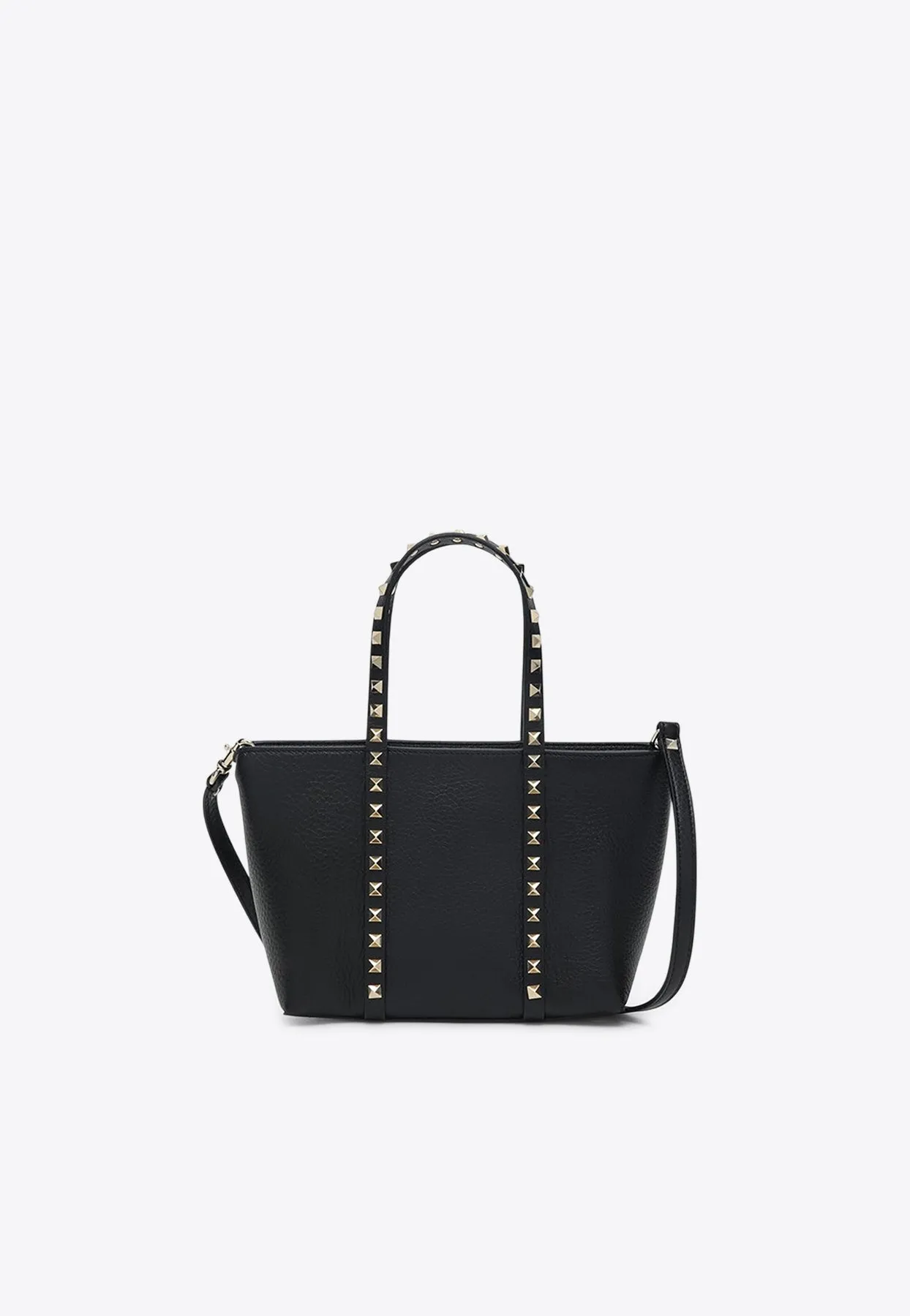 Mini Rockstud Leather Tote Bag