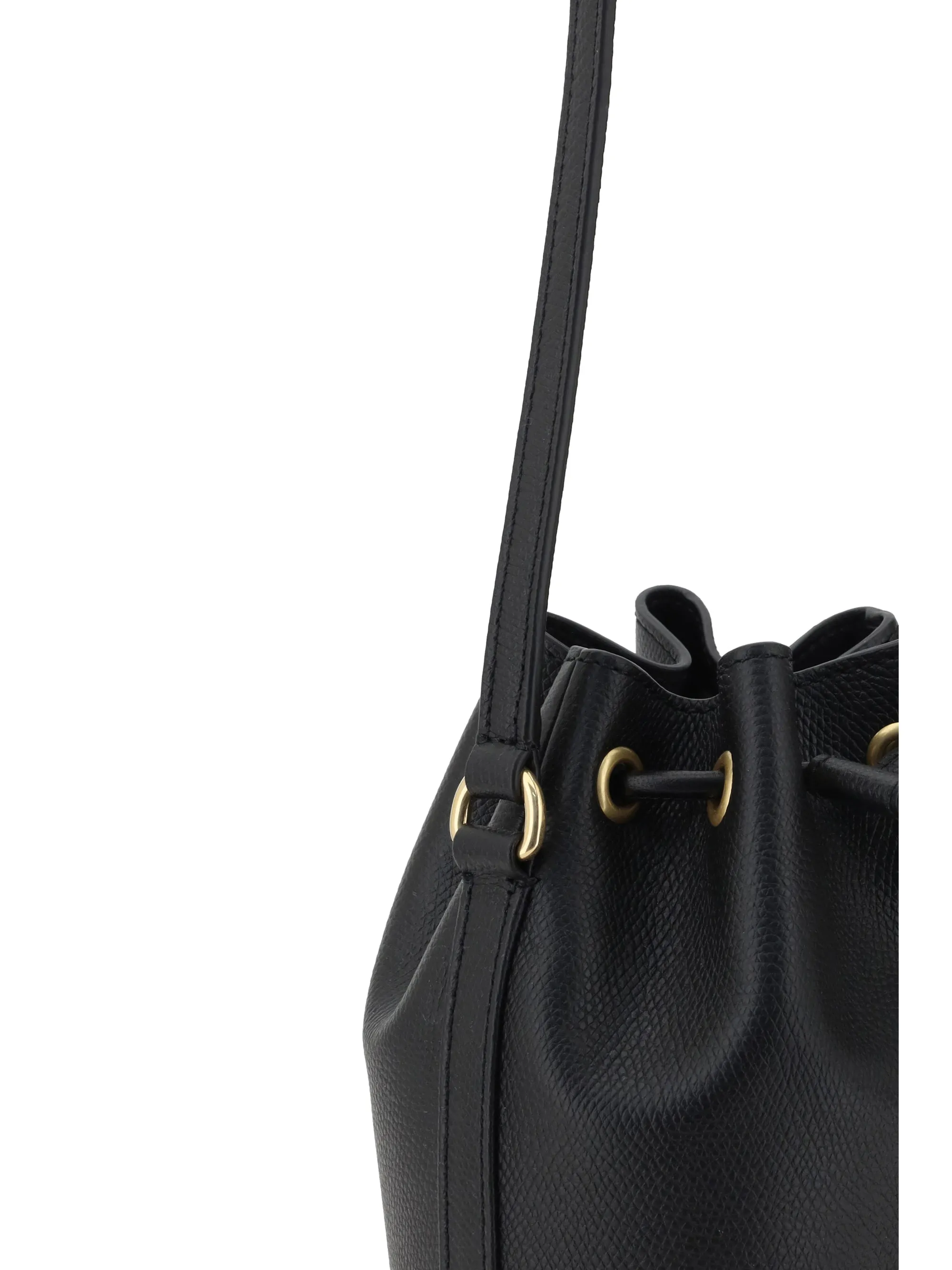 mini vlogo drawstring bucket bag