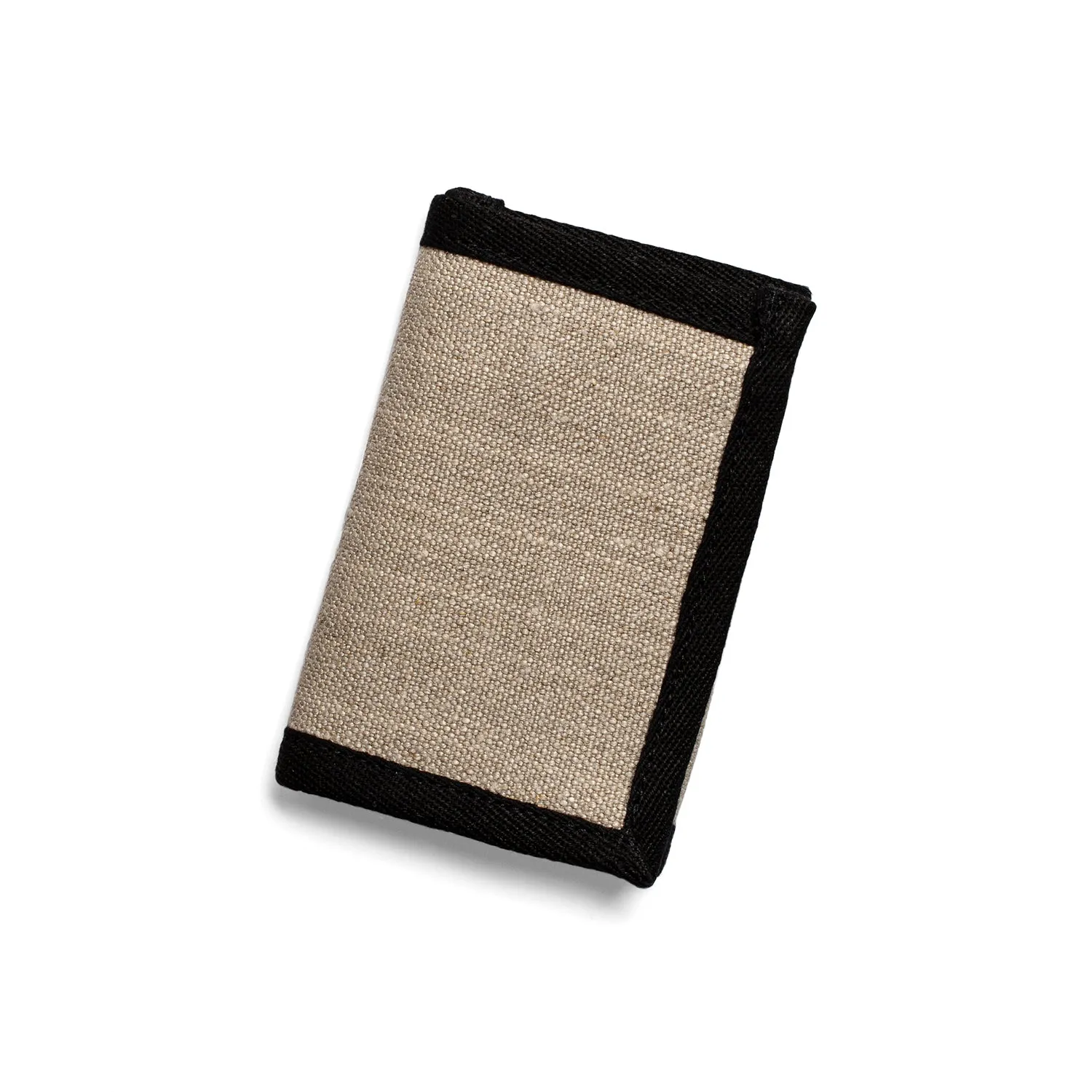 MINNEAPOLIS 100% Organic Hemp Heavy Canvas Trifold Wallet (Plastic-free, Velcro-free, Leather-free, Vegan) (3.5x5)