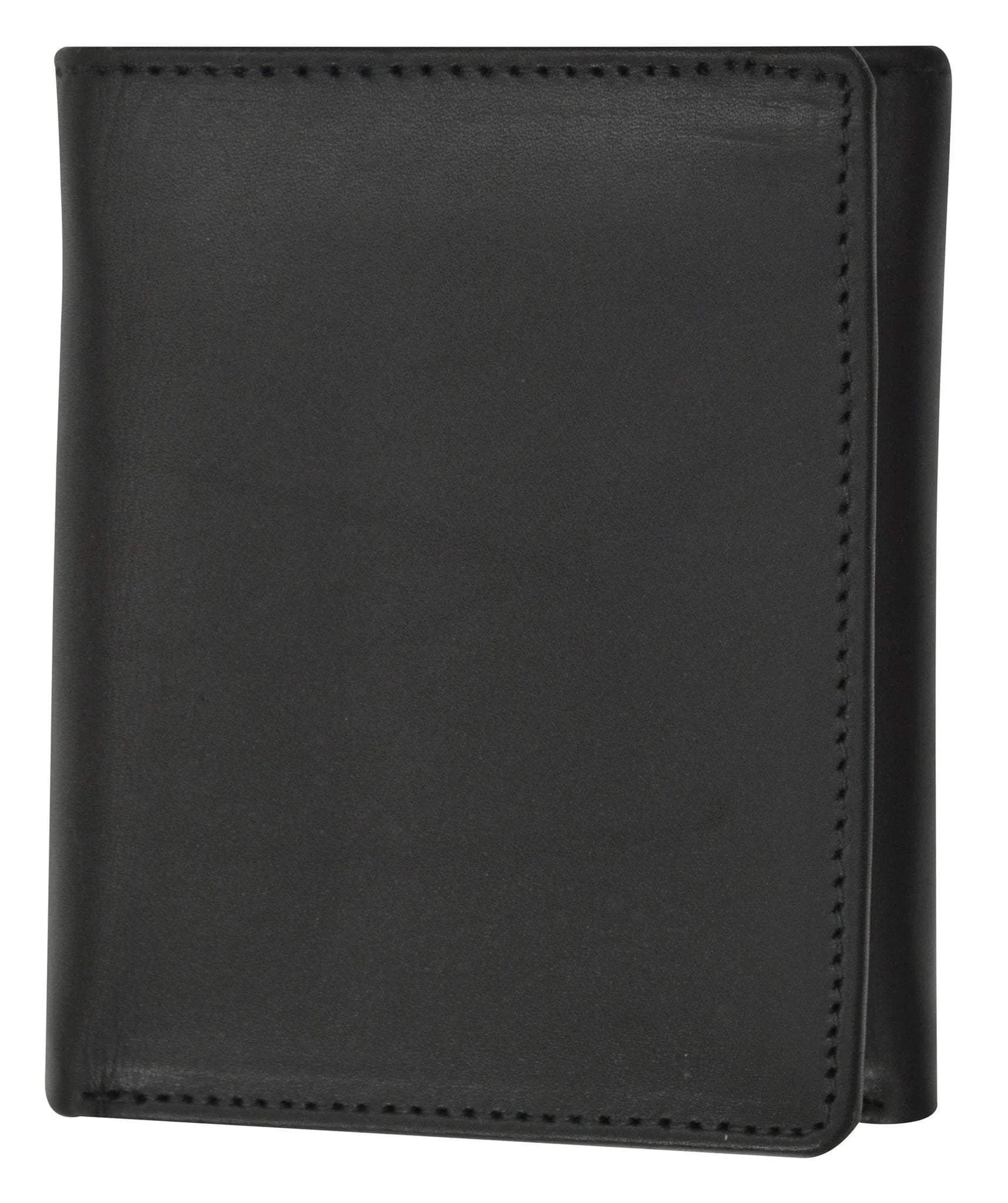 Moga Mens Genuine Handmade Leather Flap Credit Card ID Holder Trifold Wallet 91107