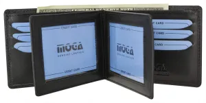 Moga Mens Multi Credit Card ID Holder Bifold Wallet Handmade Leather Quality 91852