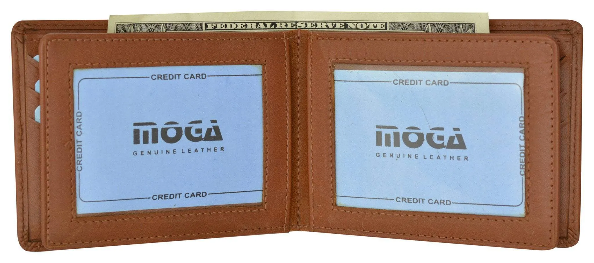 Moga Mens Multi Credit Card ID Holder Bifold Wallet Handmade Leather Quality 91852