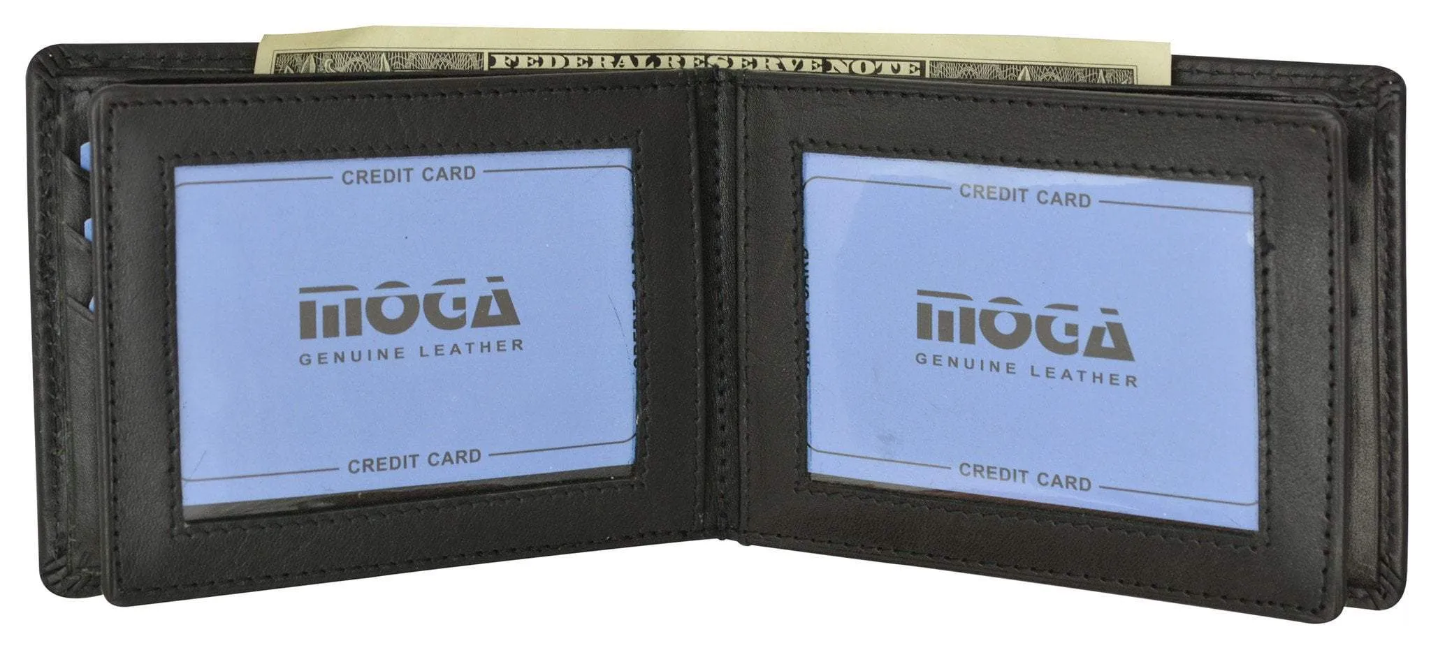 Moga Mens Multi Credit Card ID Holder Bifold Wallet Handmade Leather Quality 91852