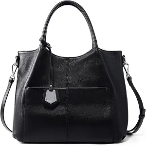 MoreFarther Hobo Bags for Women Genuine Leather Shoulder Bags Shoulder Bags with Adjustable Strap