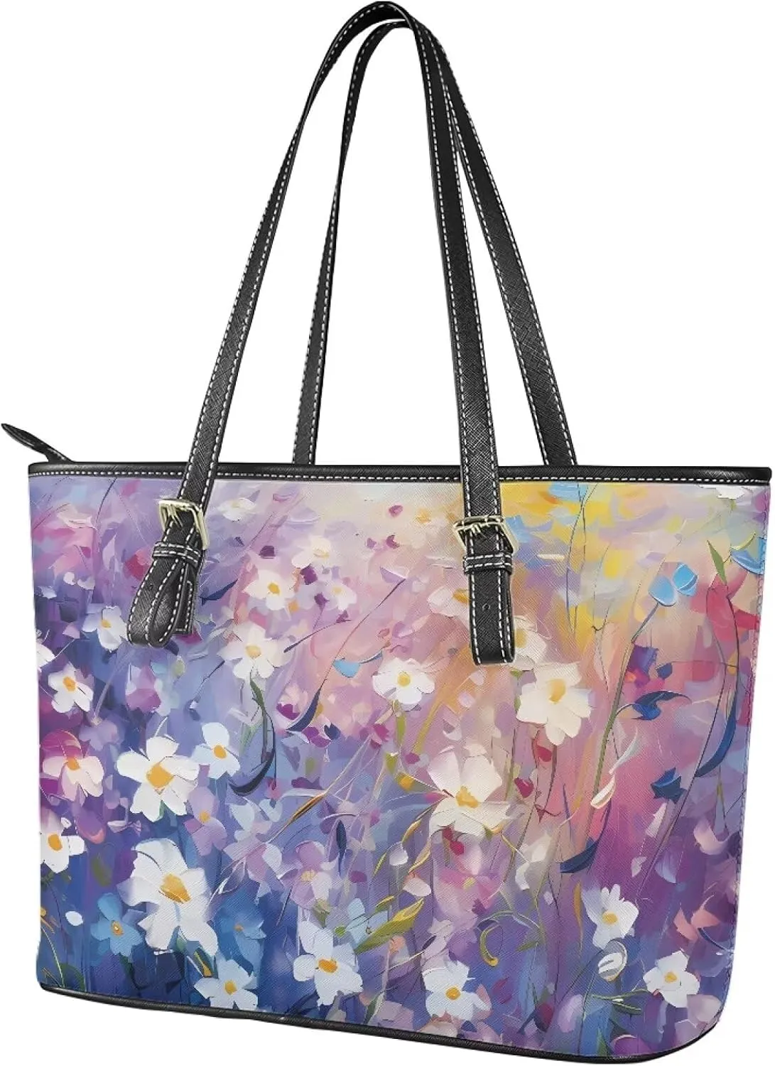Mumeson Women's Soft Leather Tote Shoulder Bags Portable Shoulder Handbag Top Handle Shoulder Bags