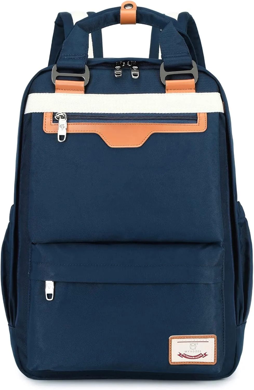 MYHOZEE Laptop Backpack 15.6 Inch, Aesthetic School Backpacks Waterproof Travel Backpacks Computer Bag Blue