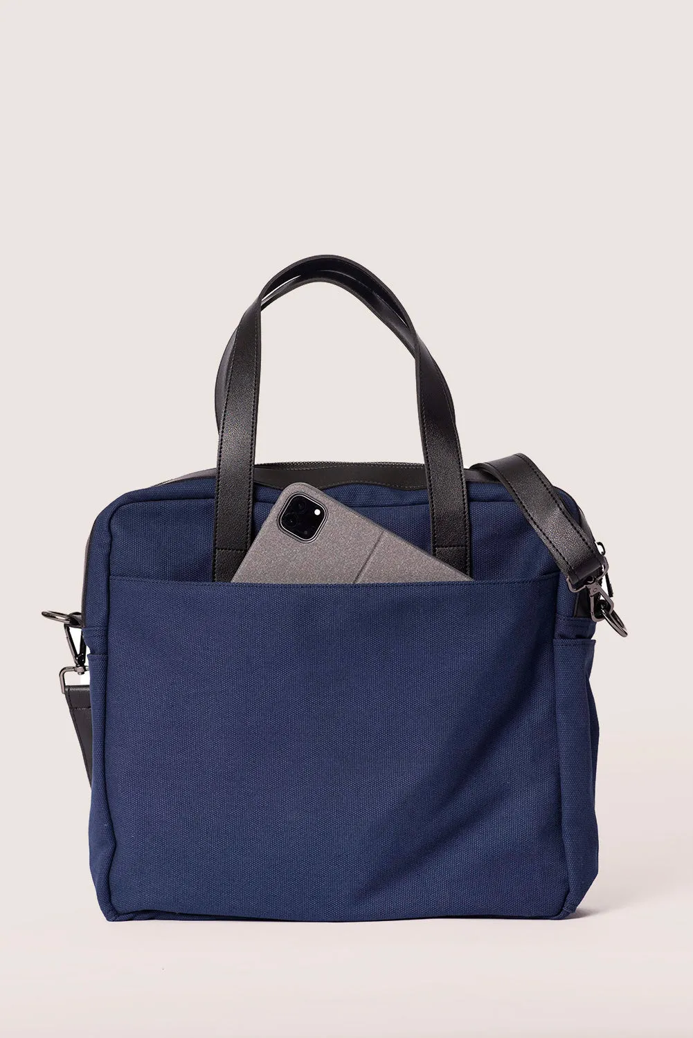 Navy Travel Messenger Bag