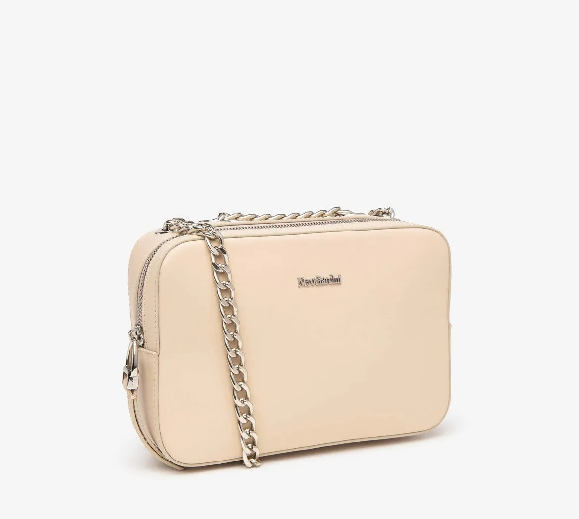 Nerogiardini leather shoulder handbag