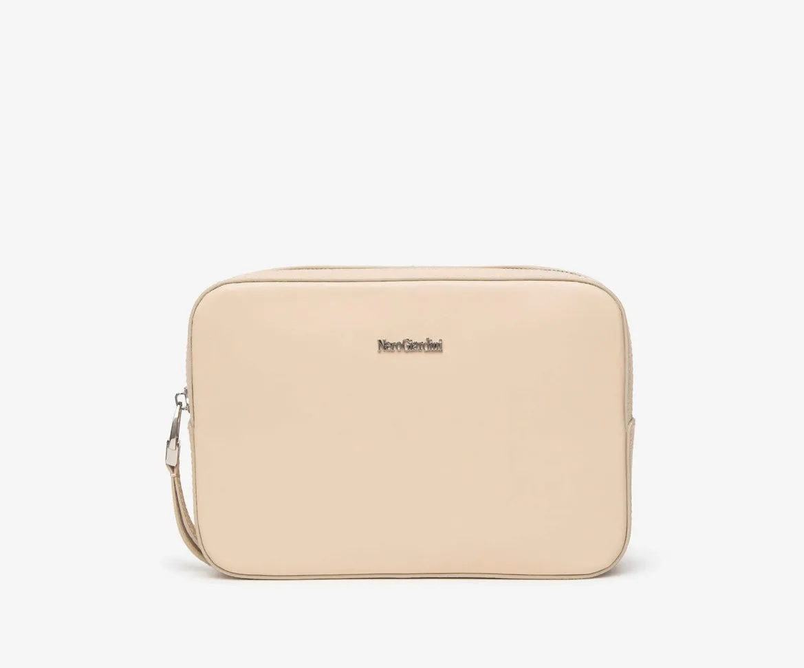 Nerogiardini leather shoulder handbag