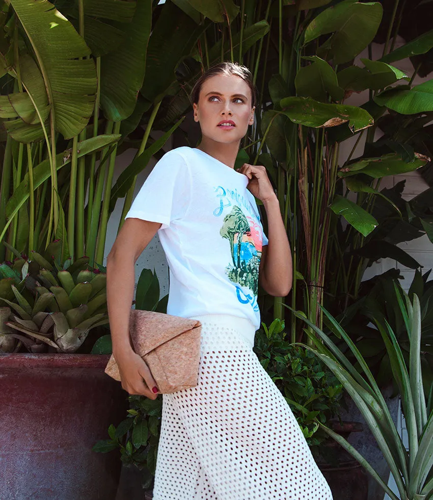 NERYS Envelope Clutch in Cork