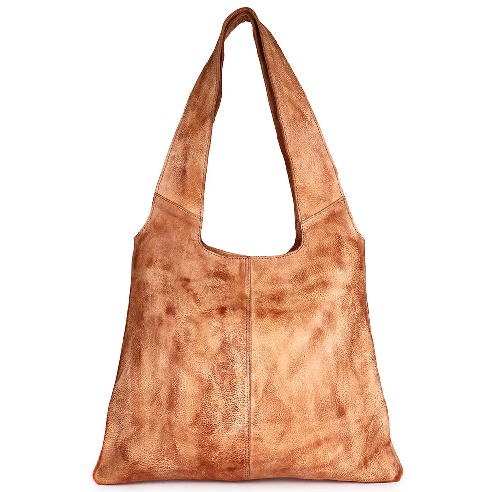 Never Mind Nmbgm138C Hobo Vintage Handmade Genuine Cowhide Leather Women Bag Western Handbag Purse