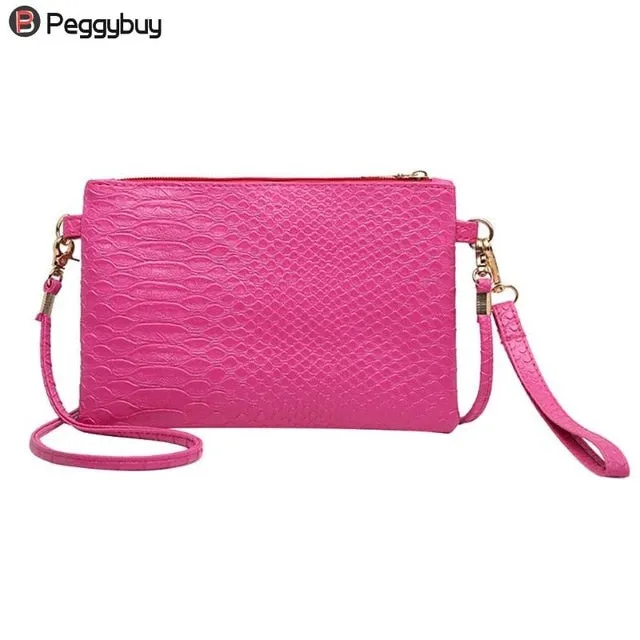 New Alligator Mini PU Leather Shoulder Bag Women Clutch Satchel Messenger Handbags Ladies Coin Purse Crossbody Bags