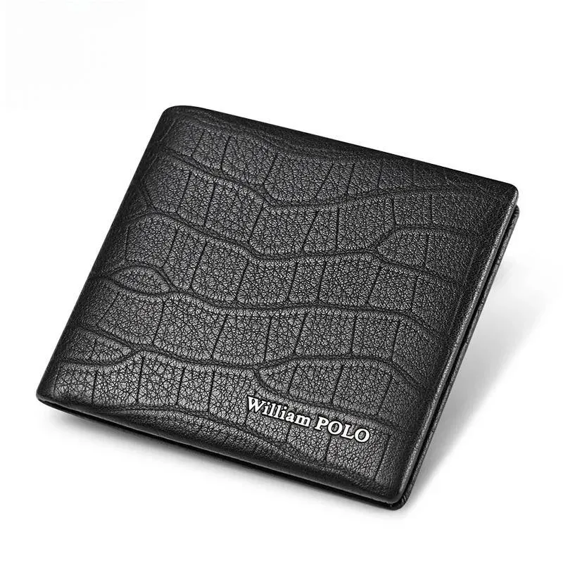 New Design Short Men Wallets Luxury Genuine Leather Card Holder Coin Pocket High Quality Gift