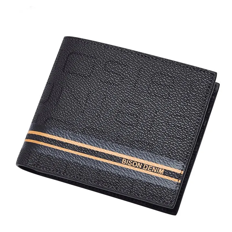 New Design Short Men Wallets Luxury Genuine Leather Card Holder Coin Pocket High Quality Gift