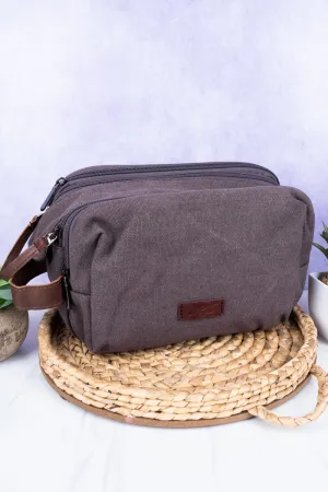 NGIL Gray Travel Ready Toiletry Bag