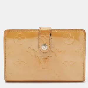 Noisette Monogram Vernis Portefeuille Viennois Wallet