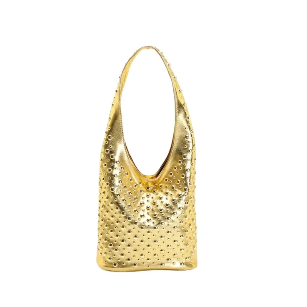 Oksana Studded Metallic Mini Bags