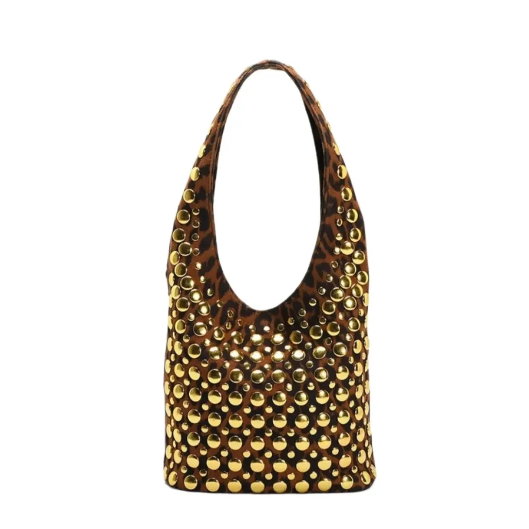 Oksana Studded Metallic Mini Bags