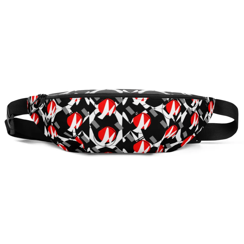 Origen Destination |On-Arrival Point of Origen Symbol-inspired Black/Gray shoulder/waist bag