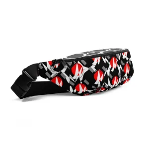 Origen Destination |On-Arrival Point of Origen Symbol-inspired Black/Gray shoulder/waist bag
