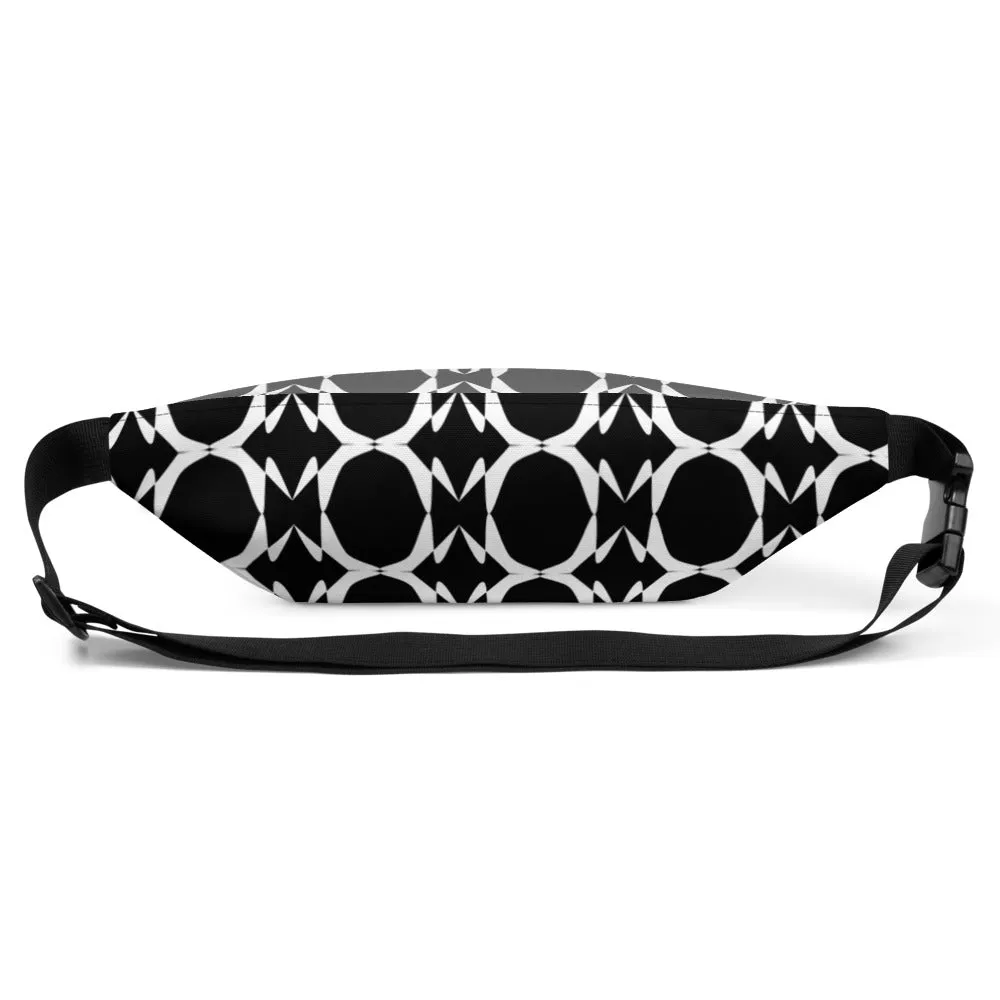 Origen Destination |On-Arrival Point of Origen Symbol-inspired Black/Gray shoulder/waist bag