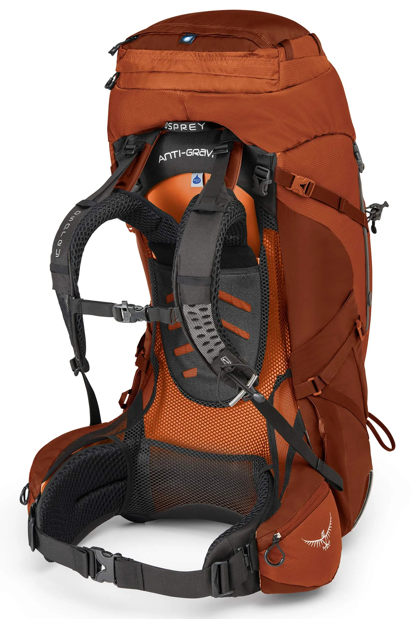 Osprey Packs Aether Ag 70 Backpacking Pack, Outback Orange, Small