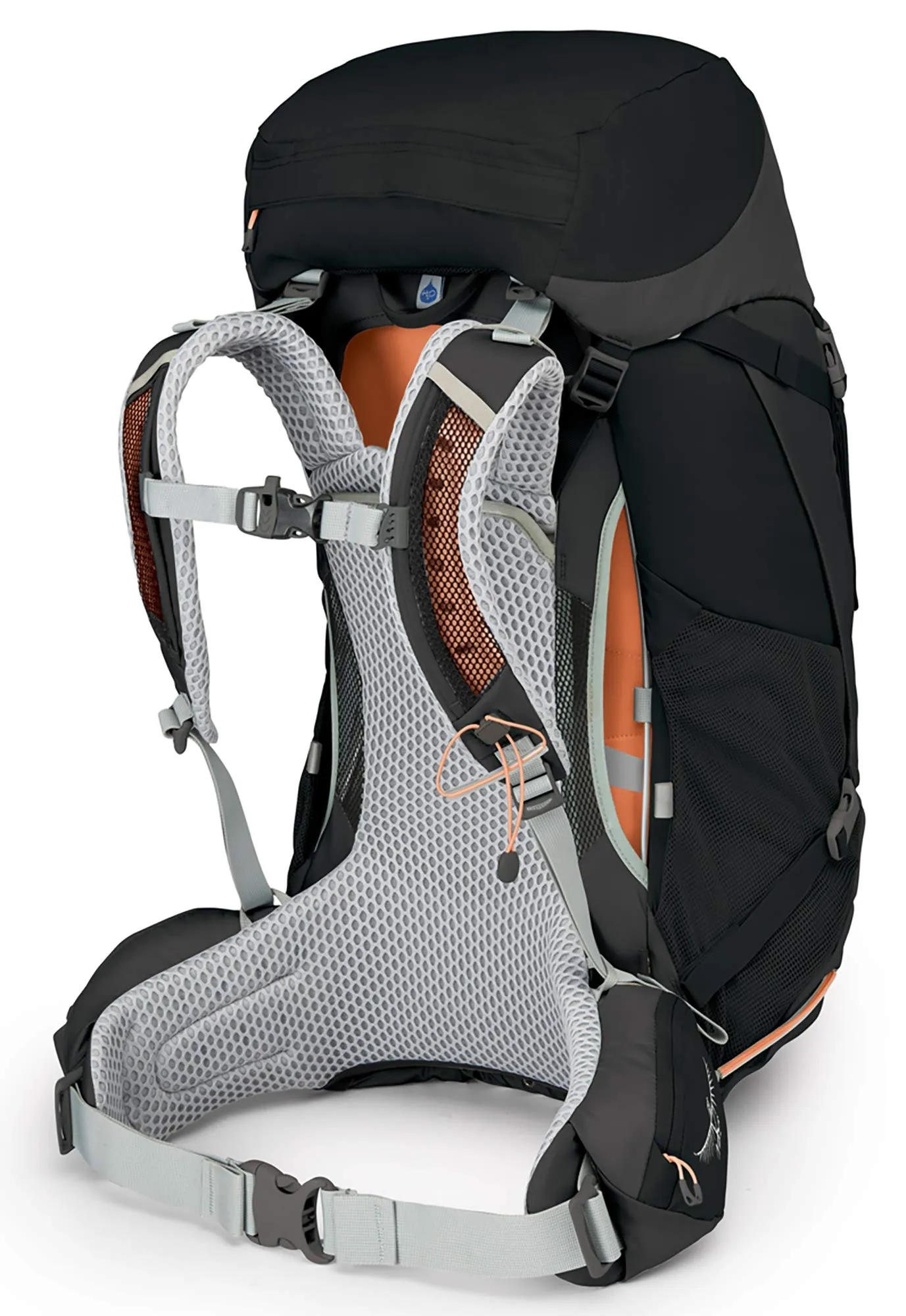 Osprey Packs Sirrus 50 Women's Backpacking Backpack, Black, Wxs/S, X-Small/Small