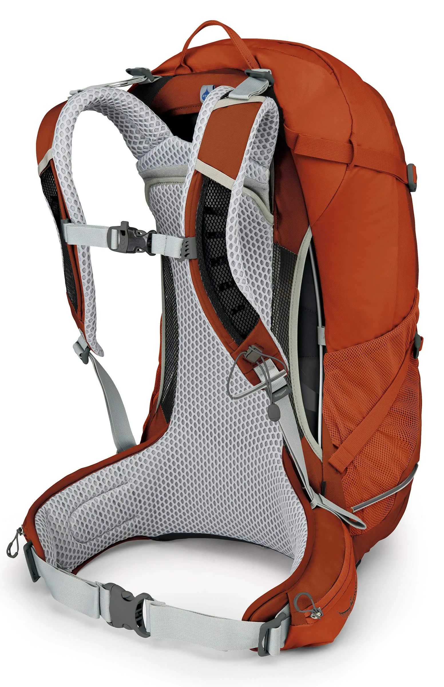Osprey Packs Stratos 34 Hiking Backpack, Sungrazer Orange, Small/Medium