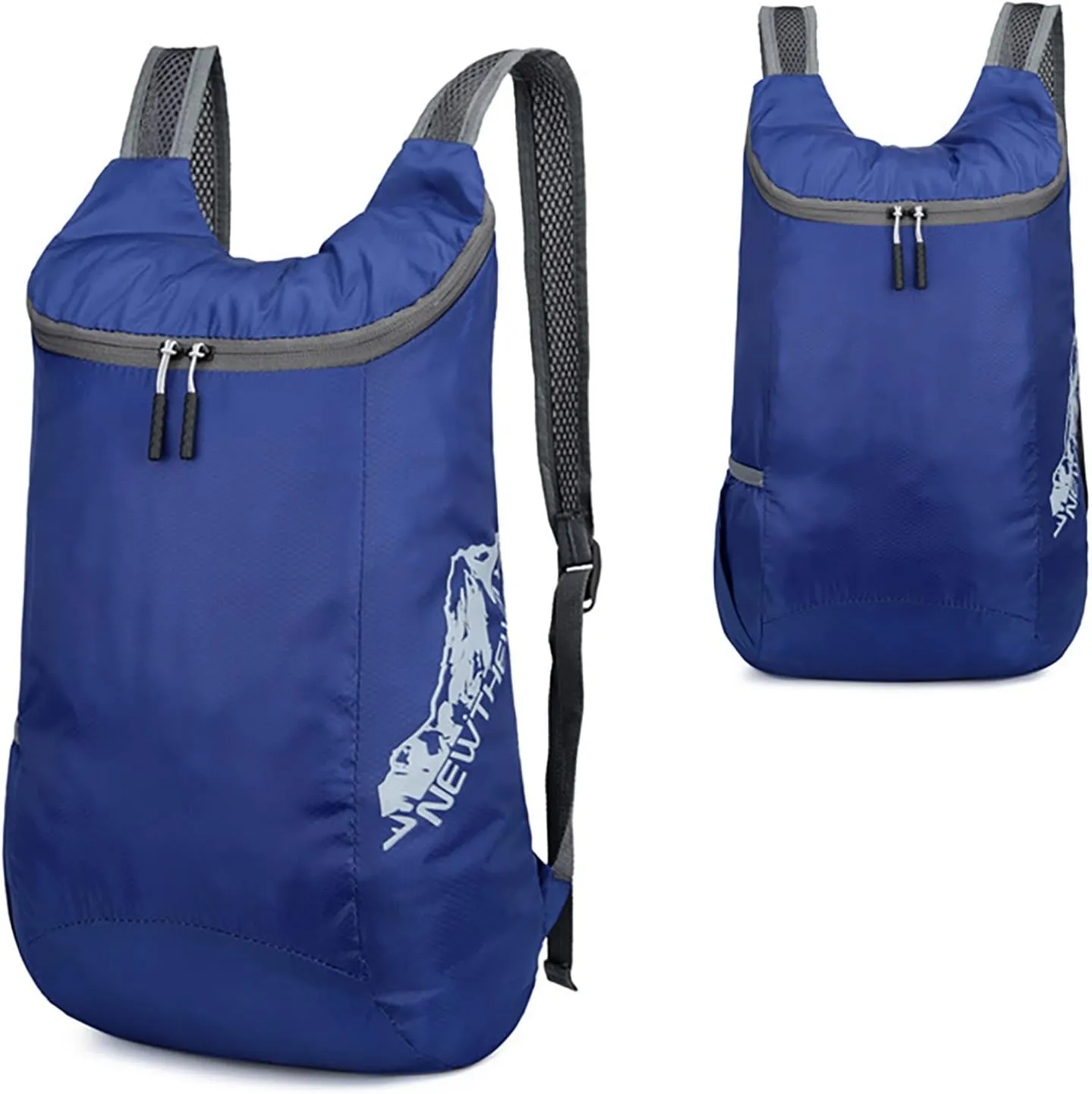 Outdoor Folding Bag New Storage Skin Backpack Travel Bag Men And Women Sports Backpack Holder Dog (Blue, One Size)