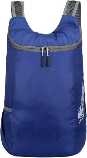 Outdoor Folding Bag New Storage Skin Backpack Travel Bag Men And Women Sports Backpack Holder Dog (Blue, One Size)