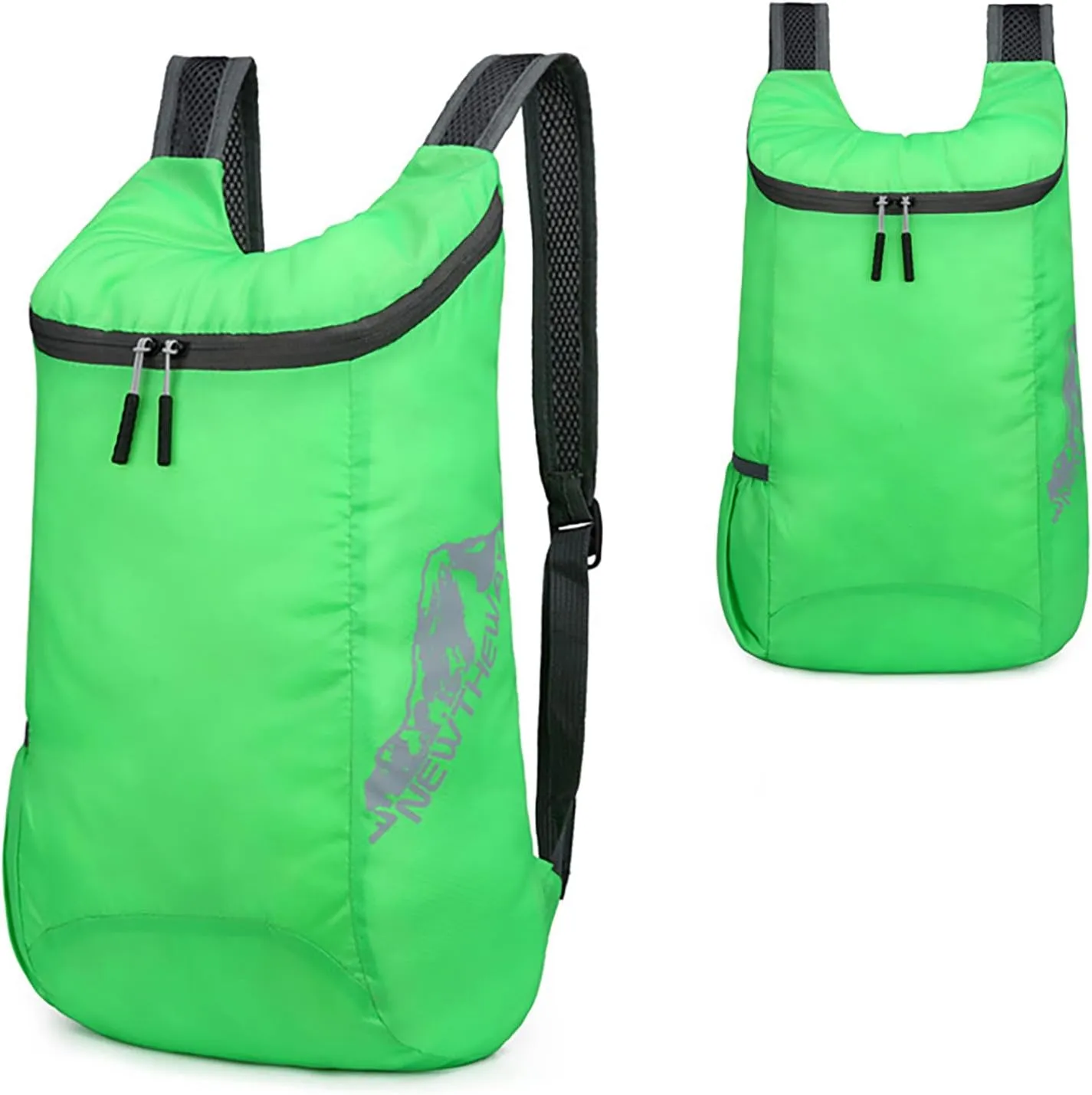 Outdoor Folding Bag New Storage Skin Backpack Travel Bag Men And Women Sports Backpack Holder Dog (Green, One Size)