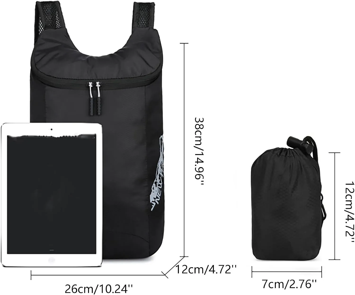 Outdoor Folding Bag New Storage Skin Backpack Travel Bag Men And Women Sports Backpack Holder Dog (Green, One Size)