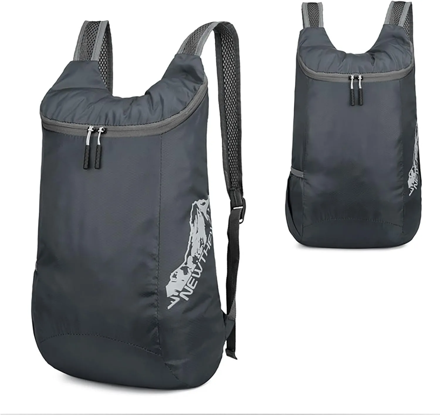 Outdoor Folding Bag New Storage Skin Backpack Travel Bag Men And Women Sports Backpack Holder Dog (Grey, One Size)