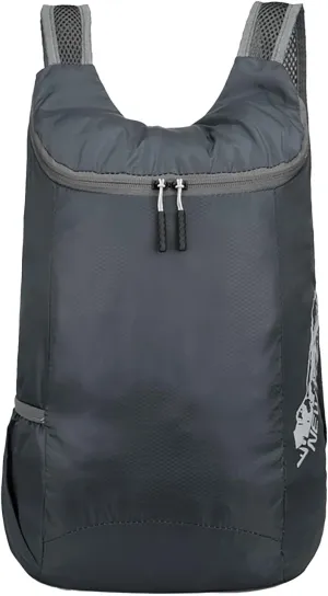 Outdoor Folding Bag New Storage Skin Backpack Travel Bag Men And Women Sports Backpack Holder Dog (Grey, One Size)