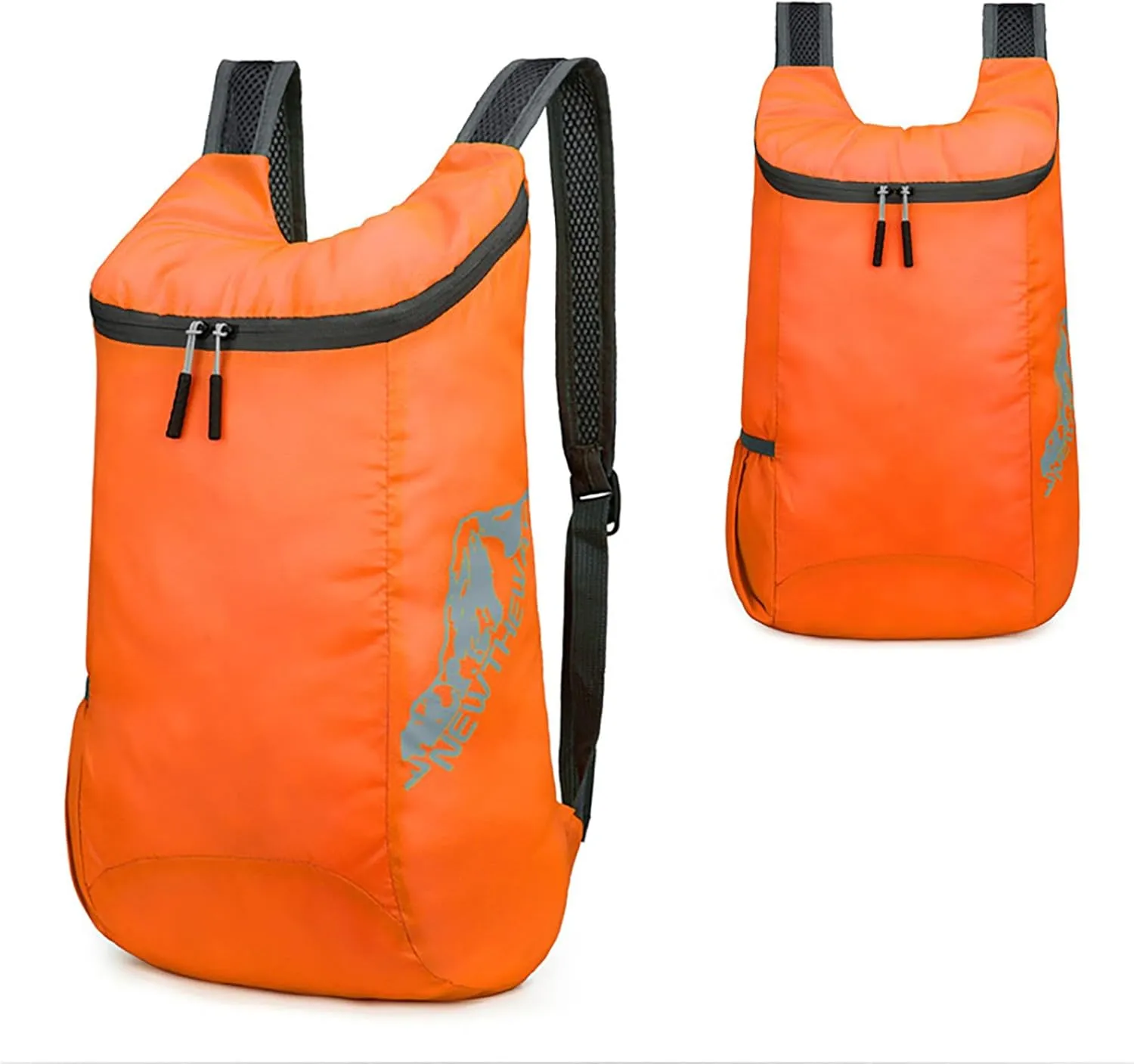 Outdoor Folding Bag New Storage Skin Backpack Travel Bag Men And Women Sports Backpack Holder Dog (Orange, One Size)