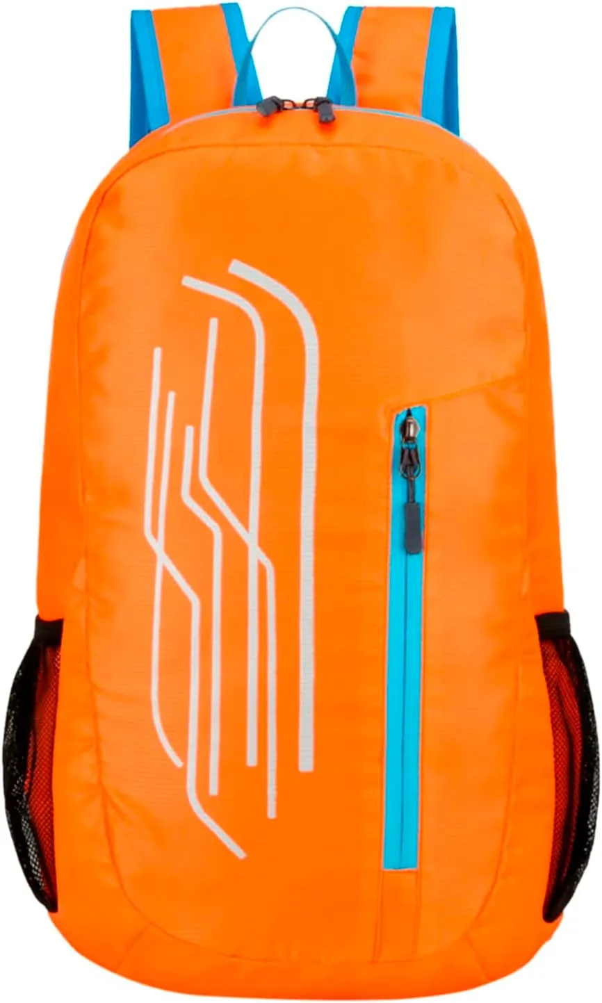 Outdoor Sports Backpack Light Travel Bag Large Capacity Student School Bag Backpack Womens Carry on (Orange, One Size)