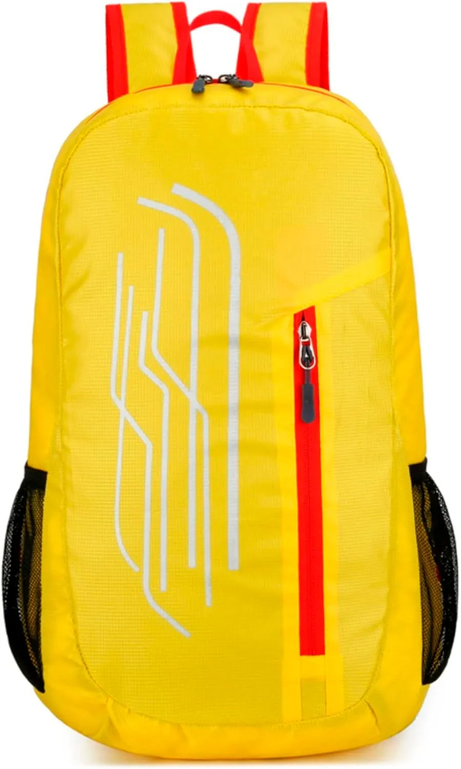 Outdoor Sports Backpack Light Travel Bag Large Capacity Student School Bag Backpack Womens Carry on (Yellow, One Size)