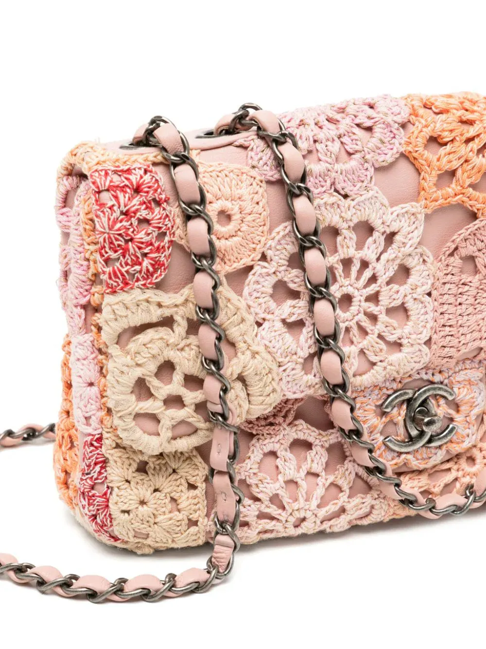 Paris-Seoul Crochet Flap Bag