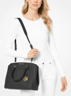 Park Large Saffiano Leather Satchel