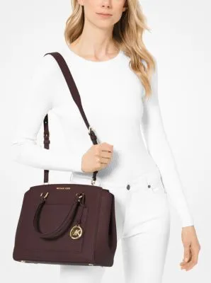 Park Large Saffiano Leather Satchel