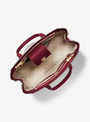 Park Large Saffiano Leather Satchel