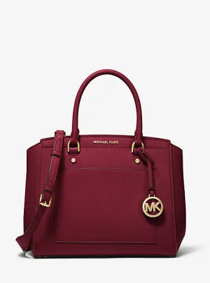 Park Large Saffiano Leather Satchel
