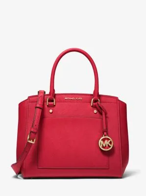 Park Large Saffiano Leather Satchel