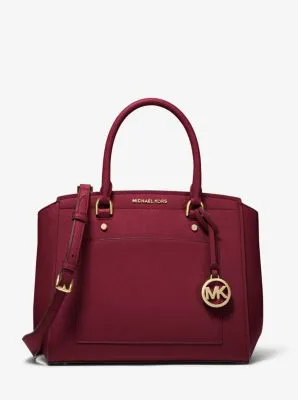 Park Large Saffiano Leather Satchel