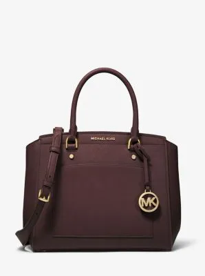 Park Large Saffiano Leather Satchel