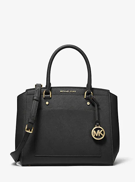 Park Large Saffiano Leather Satchel