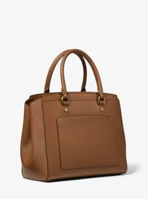 Park Large Saffiano Leather Satchel
