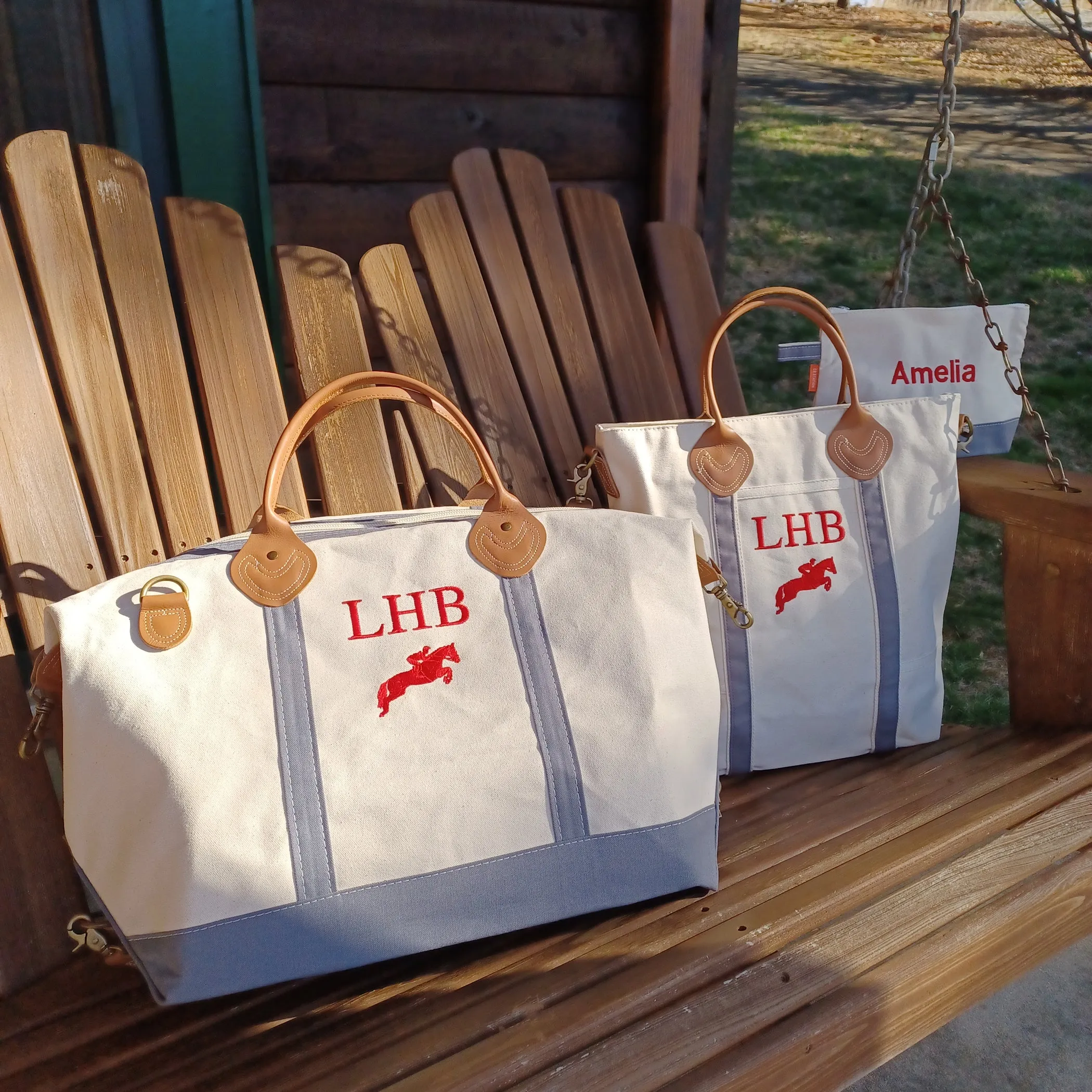 Personalized Horse Luggage Three Piece Set
